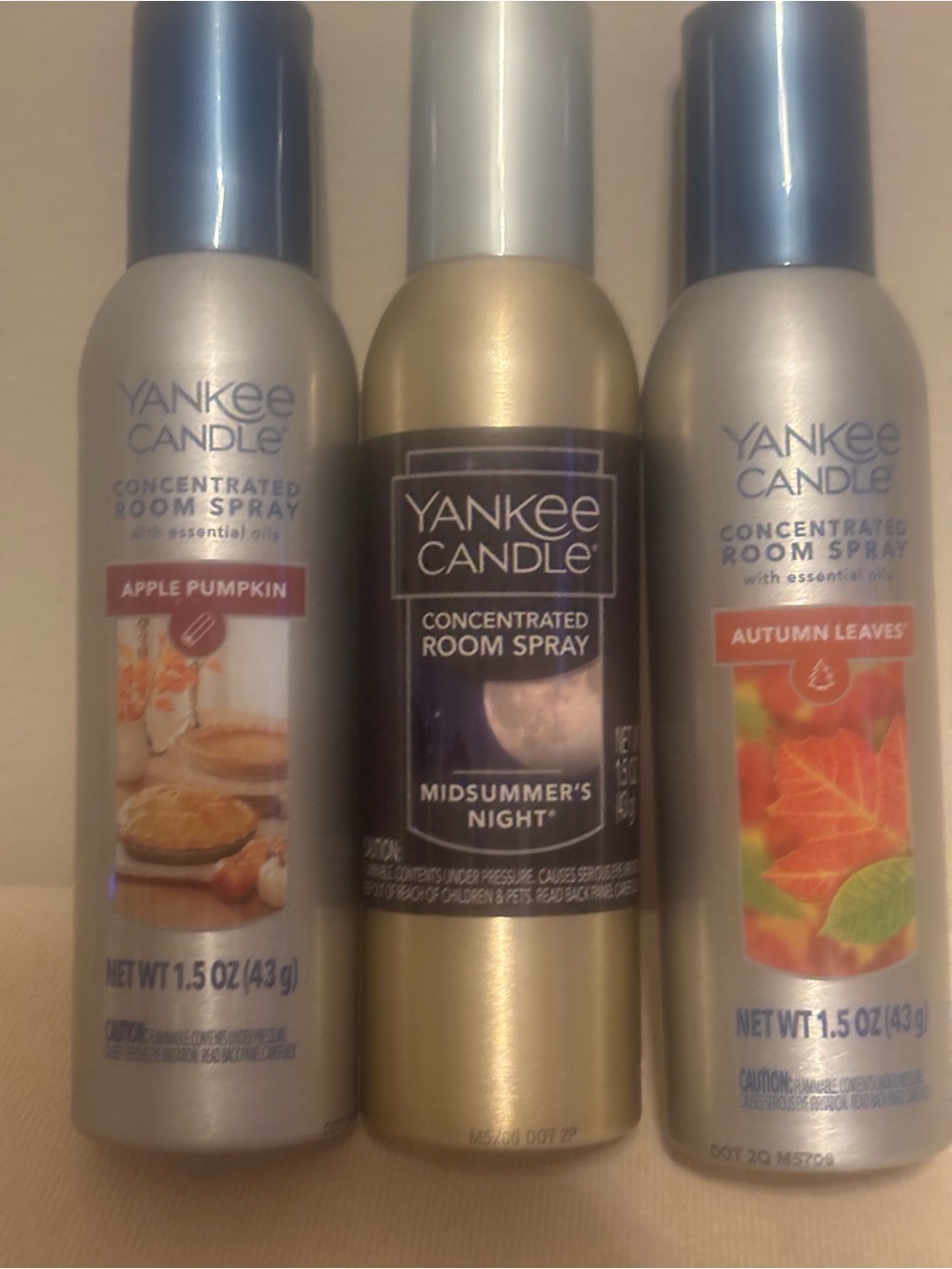 Yankee Candle Room Spray Trio Instant Freshness Fragrance Set